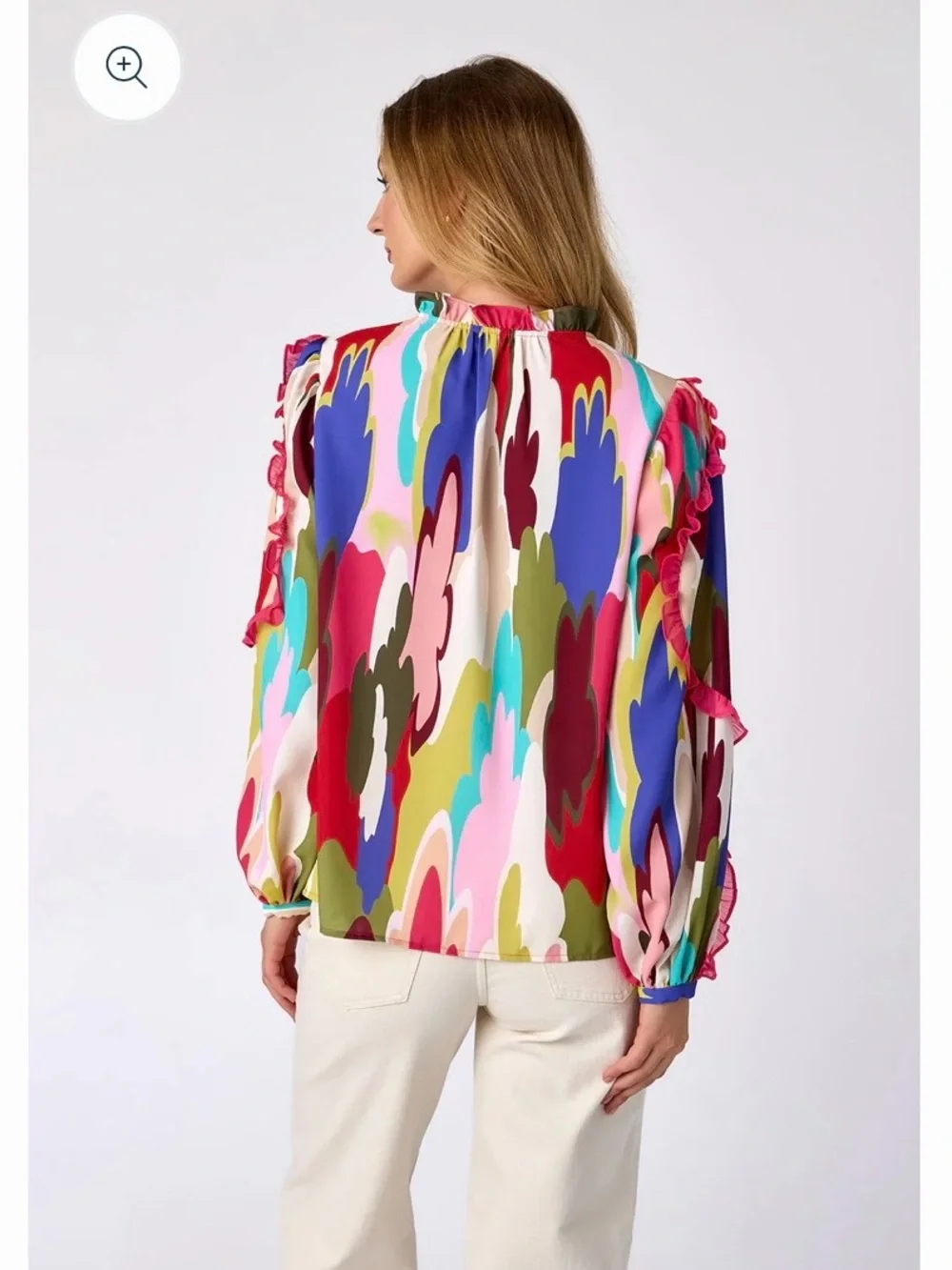 Crosby by Mollie Burch Ryland Blouse Size XS Head in the Clouds - Picture 2 of 12